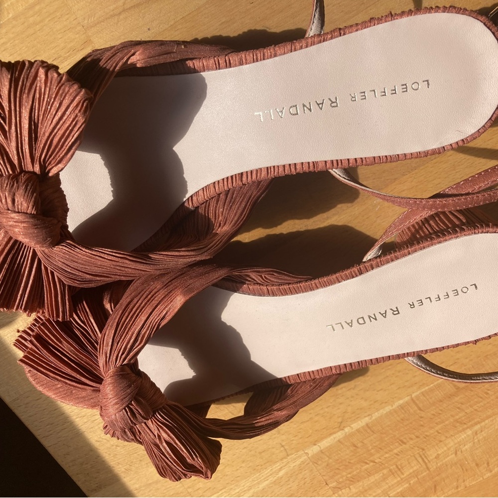 Loeffler Randall Dahlia Bow Sandals - never worn 8.5